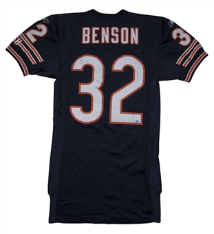 2005-2007 Cedric Benson Game Used Chicago Bears Home Jersey 